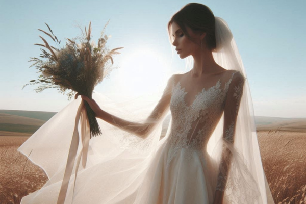 Simplicidade que Encanta: Vestidos Minimalistas para Noivas de Casamento Rústico
